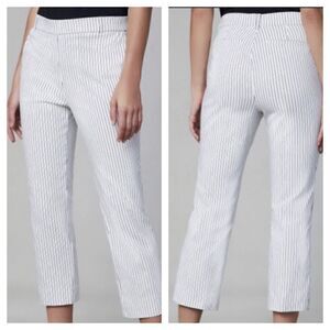NWT Jules & Leopold Pinstripe Full On Slim Leg Capri Pants